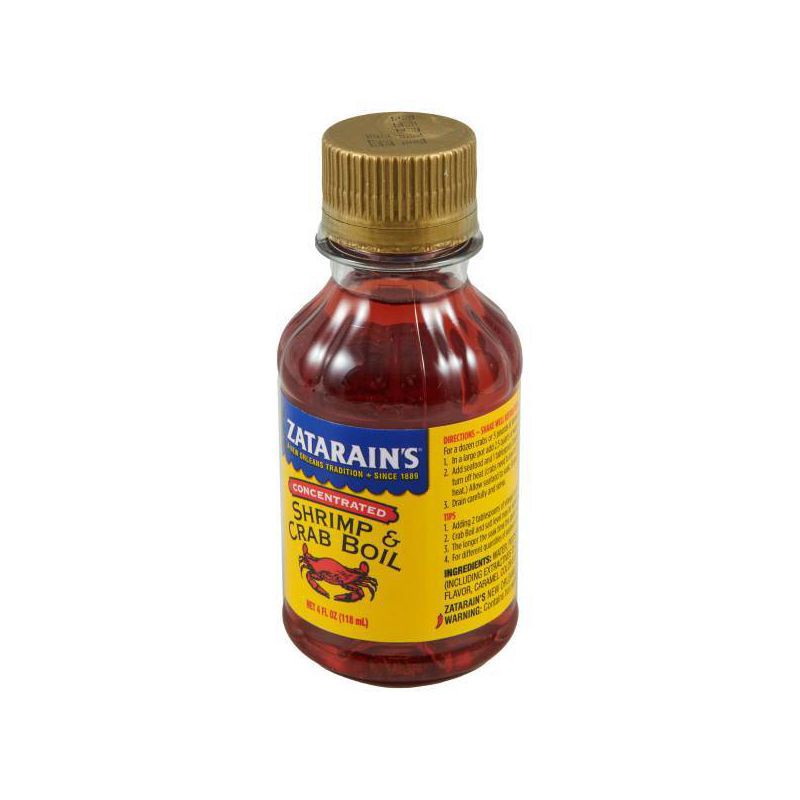 slide 3 of 6, Zatarain's Shrimp & Crab Boil Liquid Seasoning - 4 fl oz, 4 fl oz