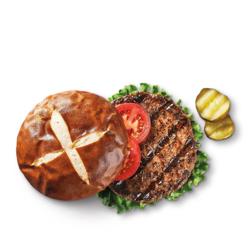 slide 4 of 4, Steakhouse Seasoned Beef Burger Patties - Frozen - 48oz/12ct - Good & Gather™, 12 ct; 48 oz