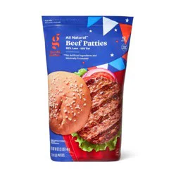 85/15 All Natural Beef Burger Patties - Frozen - 48oz/12ct - Good & Gather™