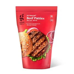 85/15 All Natural Beef Burger Patties - Frozen - 48oz/12ct - Good & Gather™