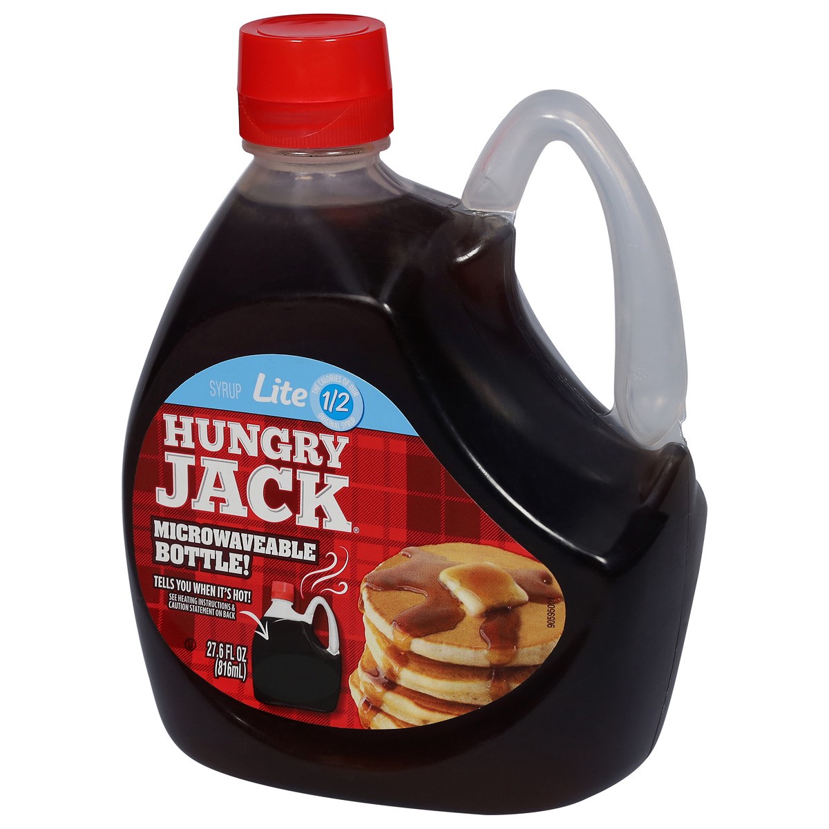 slide 3 of 9, Hungry Jack Lite Syrup Microwaveable, 27.6 fl oz