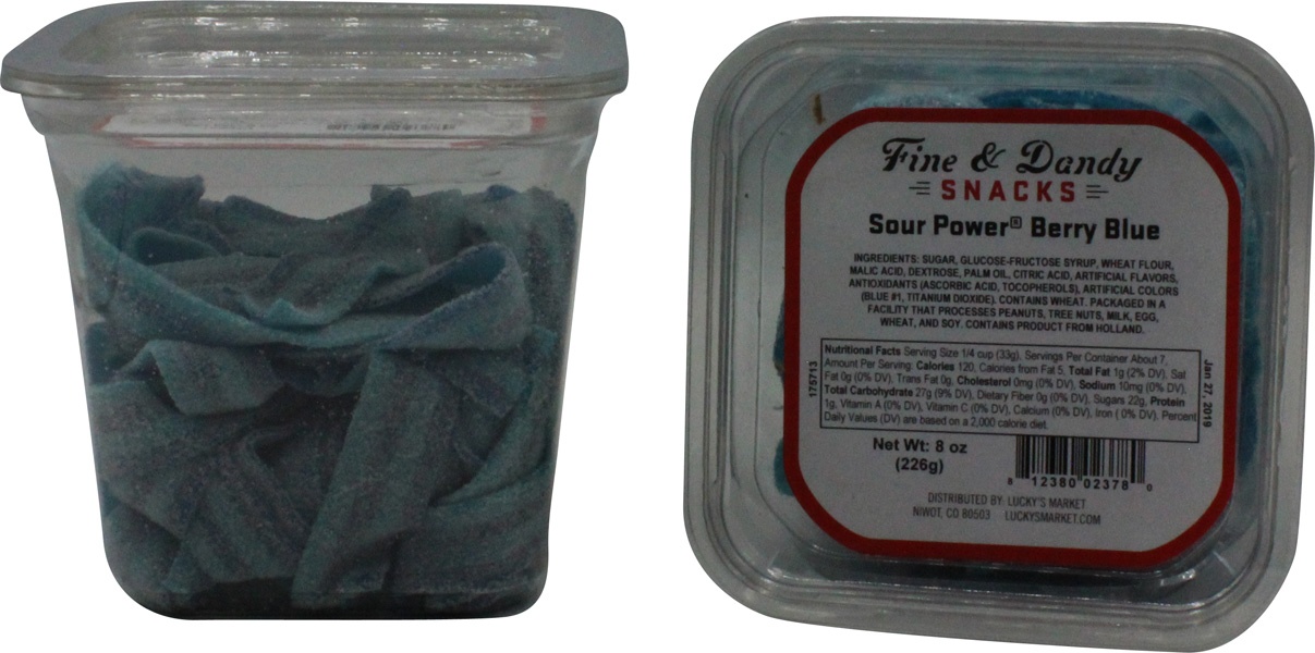 slide 1 of 1, Hot Rod Snacks Sour Power Berry Blue, 8 oz