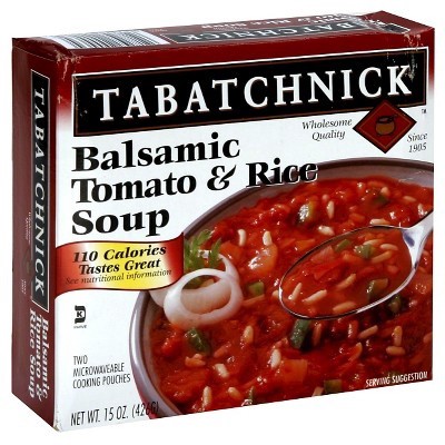 slide 1 of 1, Tabatchnick Balsamic Tomato And Rice Soup, 15 oz