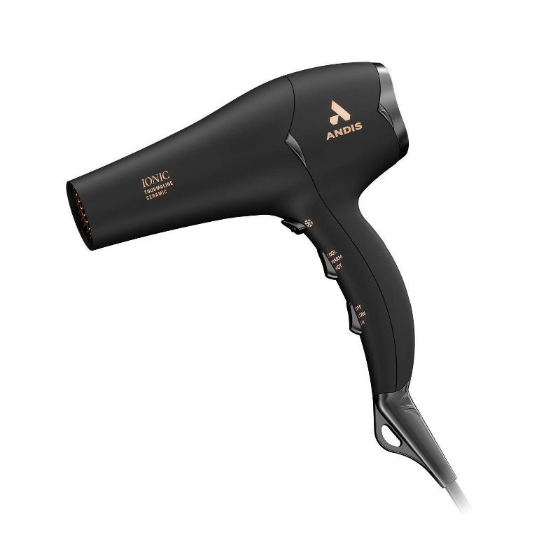 slide 1 of 7, Andis Pro Dry Soft Grip Tourmaline Ionic Ceramic 1875W Hair Dryer - Black, 1 ct