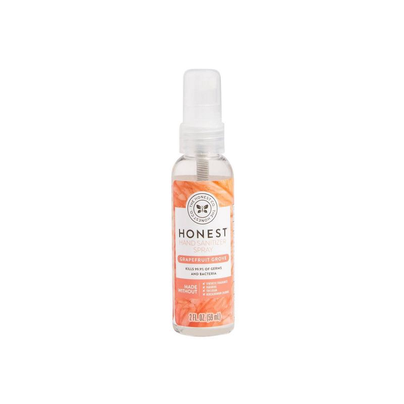 slide 1 of 8, The Honest Company Hand Sanitizer Spray - Grapefruit Grove - 2 fl oz, 2 fl oz