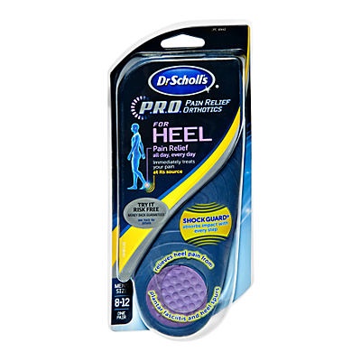 slide 1 of 1, Dr. Scholl's Heel Pain Relief Orthotics Men's - Size 8-12, 1 pair