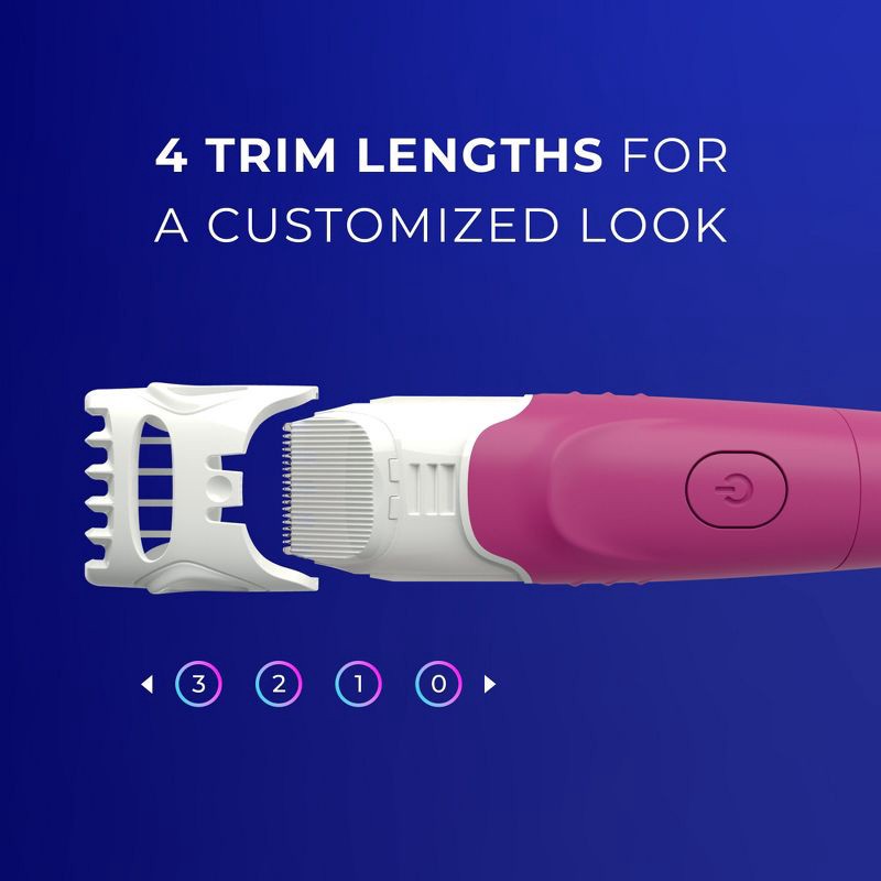 slide 4 of 8, Schick Hydro Silk TrimStyle Women's Razor with Bikini Trimmer - 1 Razor Handle & 1 Refill, 1 ct