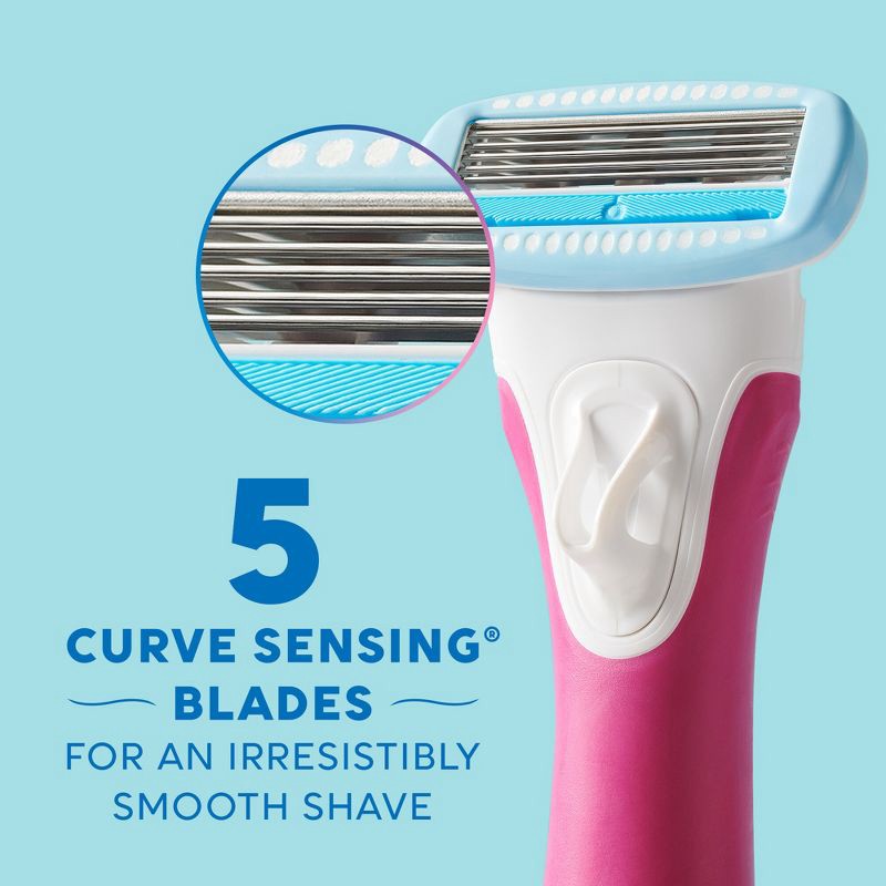 slide 7 of 9, Schick Hydro Silk TrimStyle Women's Razor with Bikini Trimmer - 1 Razor Handle & 1 Refill, 1 ct