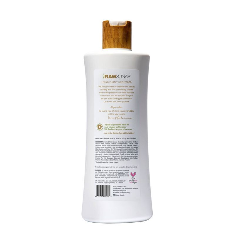 slide 2 of 5, Raw Sugar Vanilla Bean and Sugar Simply Body Wash - 25 fl oz, 25 fl oz