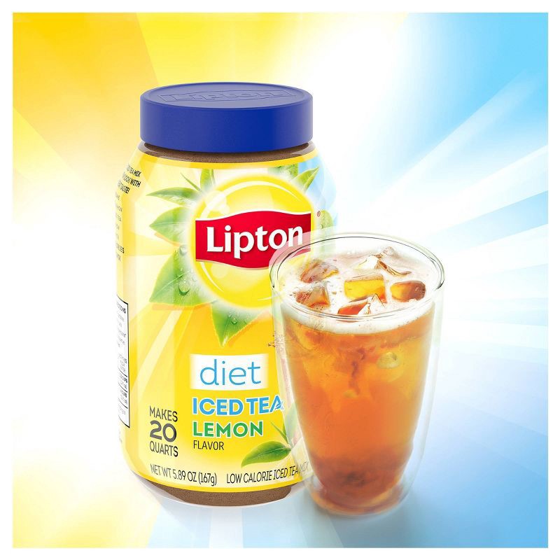 slide 3 of 5, Lipton Diet Lemon Iced Tea Mix - 5.89oz, 5.89 oz