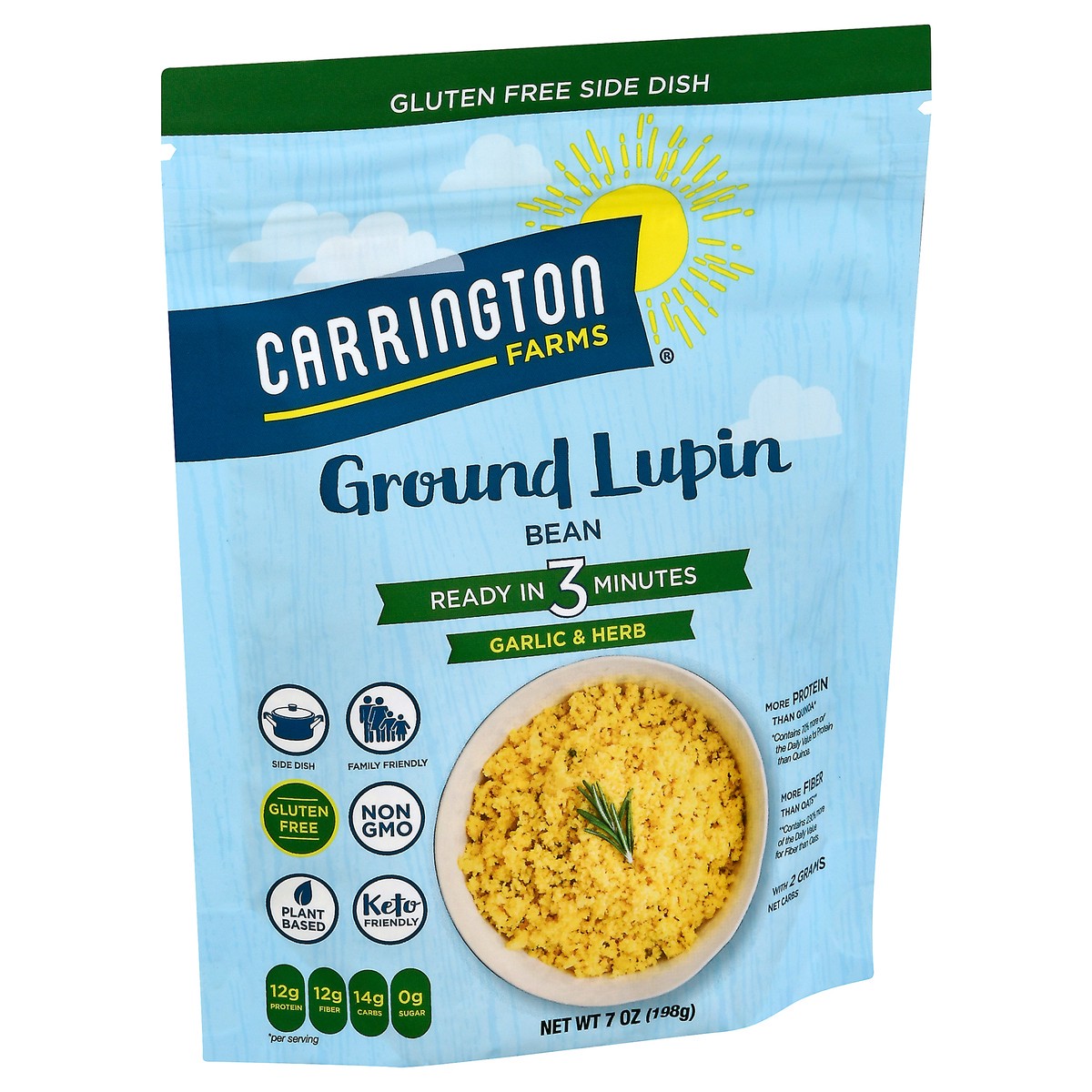 slide 7 of 14, Carrington Farms Lupin Beans Garlic Herb, 7 oz