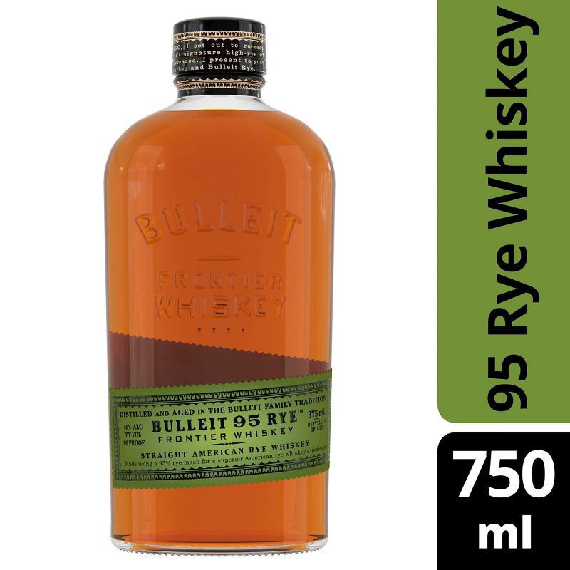 slide 1 of 7, Bulleit 95 Rye Whiskey, 375 ml