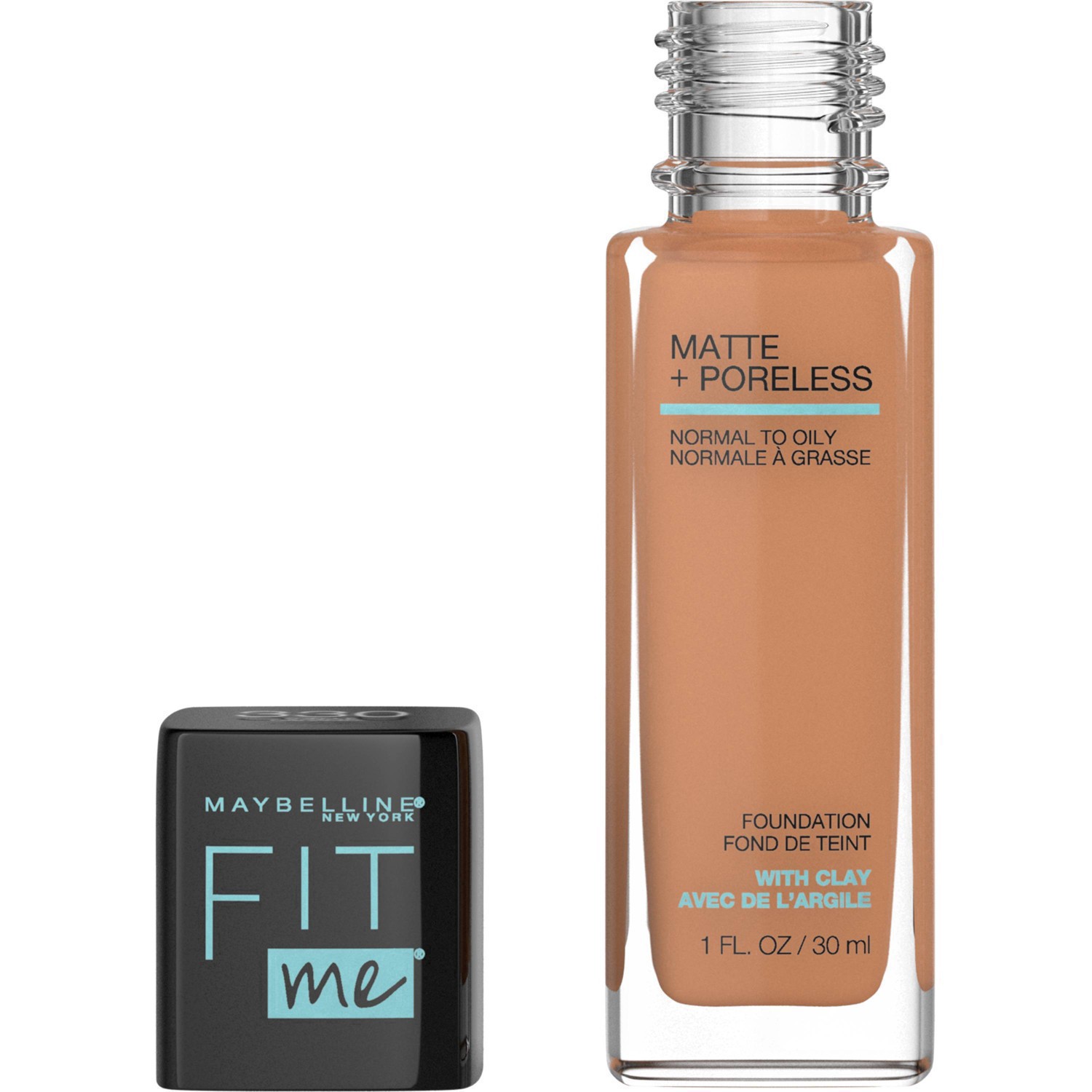 slide 9 of 49, Maybelline Fit Me Matte + Poreless Oil Free Liquid Foundation - 1 fl oz - 330 Toffee - 1 fl oz, 1 fl oz