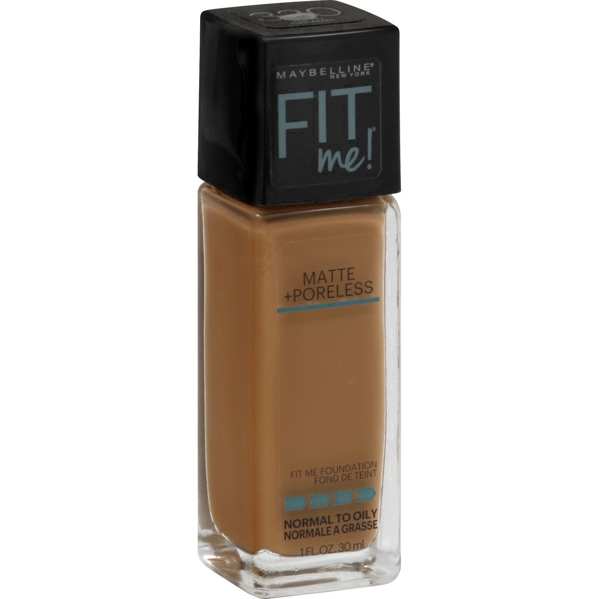 slide 38 of 49, Maybelline Fit Me Matte + Poreless Oil Free Liquid Foundation - 1 fl oz - 330 Toffee - 1 fl oz, 1 fl oz