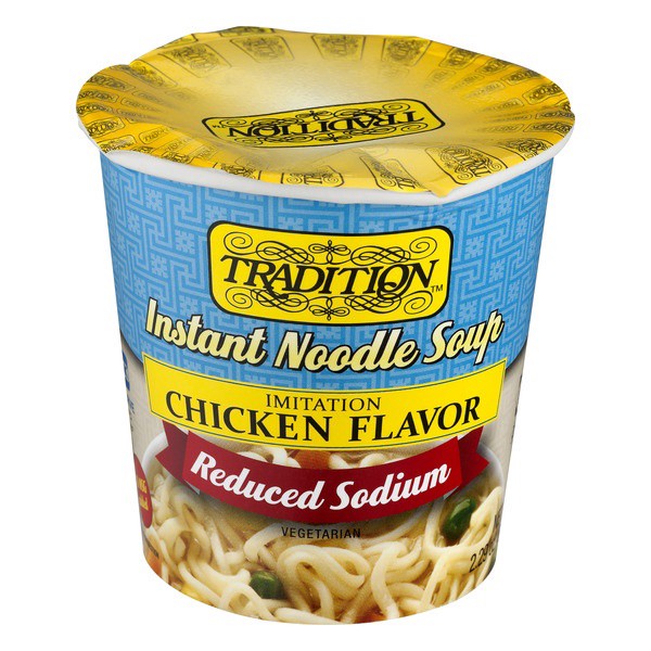 slide 1 of 1, Tradition Chicken Reduced Sodium Instant Noodle Soup, 2.29 oz