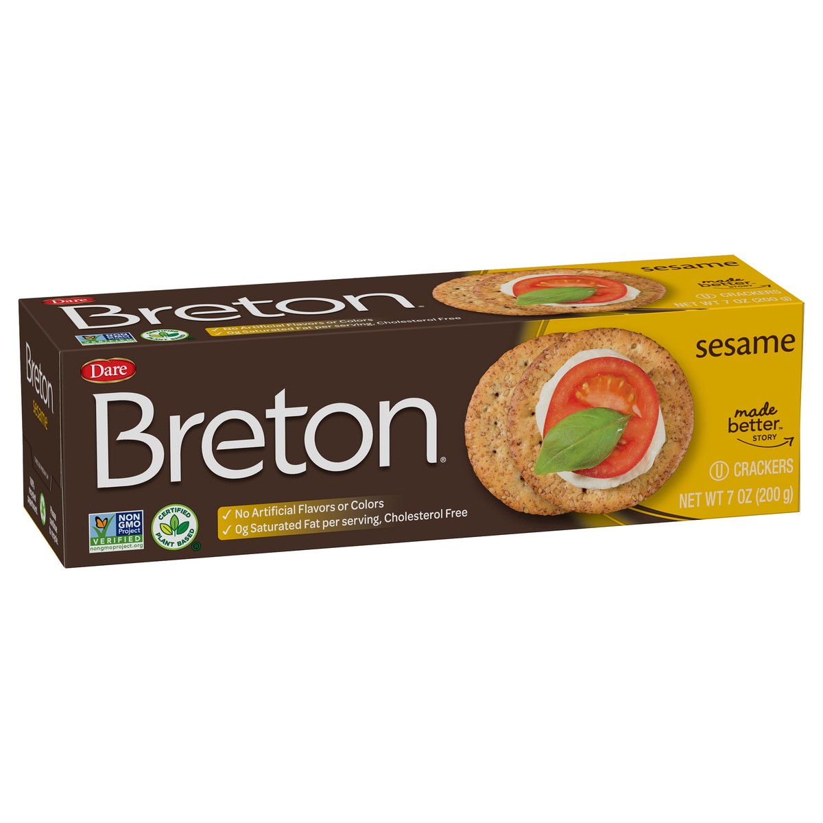 slide 3 of 9, Breton Dare Breton Sesame Crackers 7 oz, 7 oz