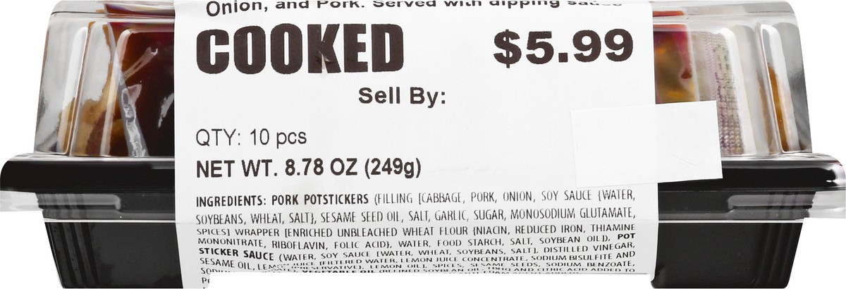 slide 13 of 13, Sushic Pot Stickers, Pork, 10 ct