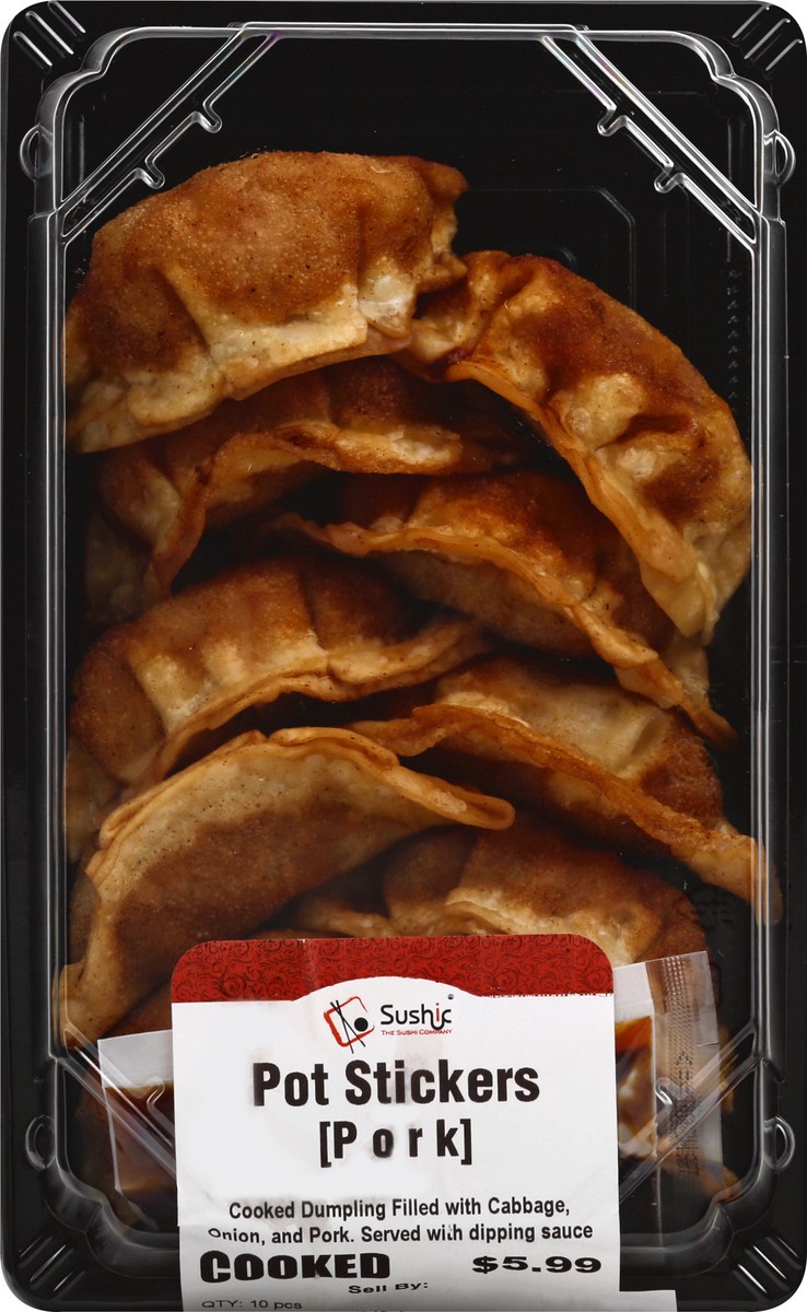 slide 11 of 13, Sushic Pot Stickers, Pork, 10 ct