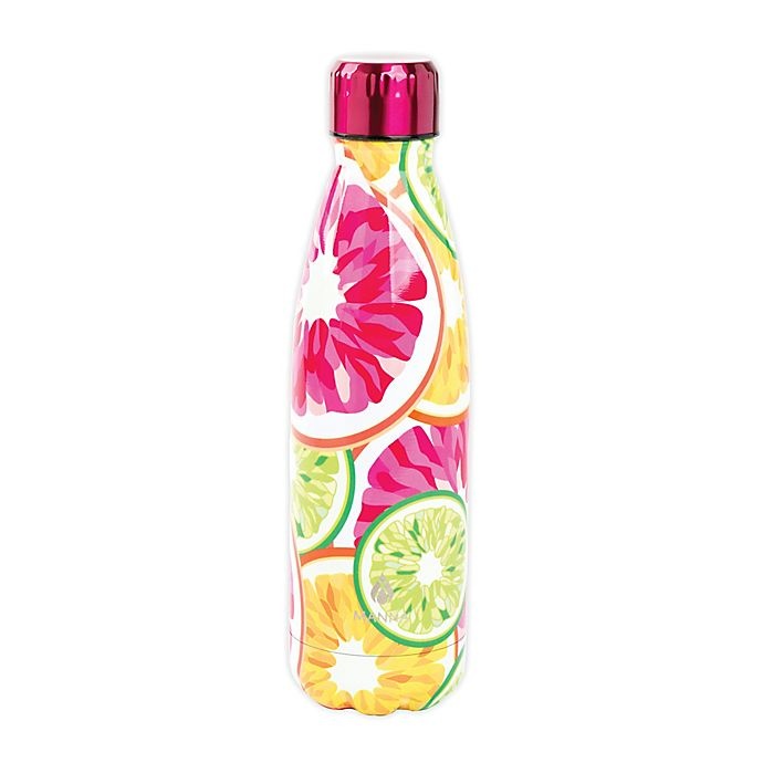 slide 1 of 1, Manna Vogue Double Wall Stainless Steel Bottle - Citrus, 17 oz