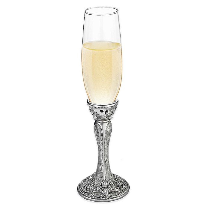 slide 1 of 2, Lillian Rose Regal Elegance Jeweled Toasting Flutes, 2 ct