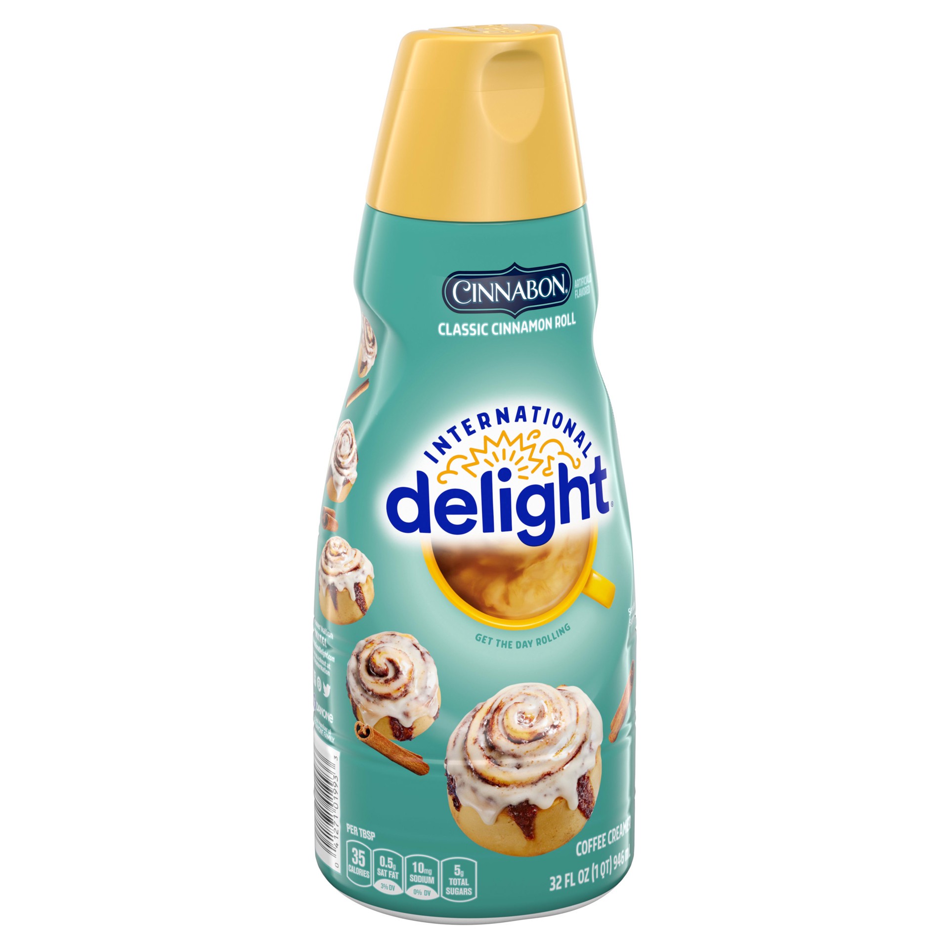 slide 3 of 5, International Delight Coffee Creamer, Cinnabon, 32 oz., 