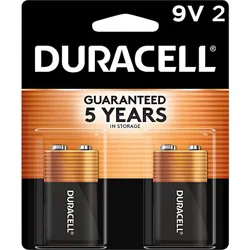 Duracell Coppertop 9v Alkaline Batteries - 2 Count