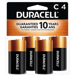 Duracell Coppertop C Alkaline Batteries - 4 Count