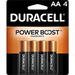 Duracell Coppertop Aa Alkaline Batteries - 4 Count