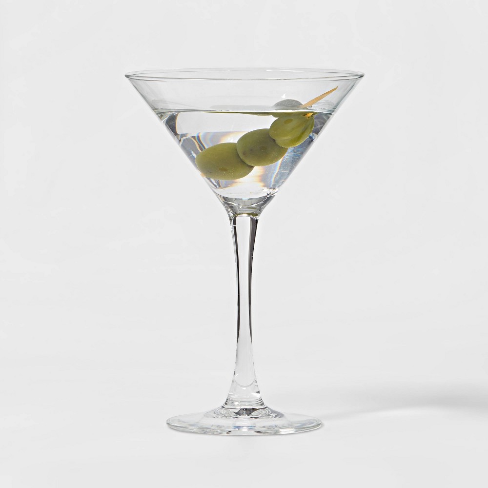 7.6oz 4pk Glass Modern Martini Glasses Threshold 4 ct; 7.6 oz Shipt