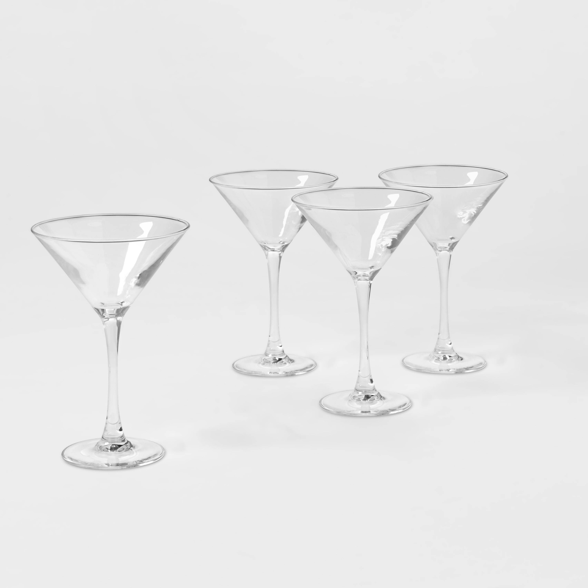 7.6oz 4pk Glass Modern Martini Glasses Threshold 4 ct; 7.6 oz Shipt
