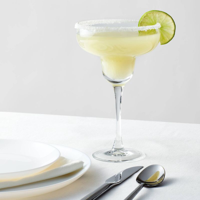 slide 2 of 3, 14.5oz 4pk Glass Classic Margarita Glasses - Threshold™, 14.5 oz, 4 ct
