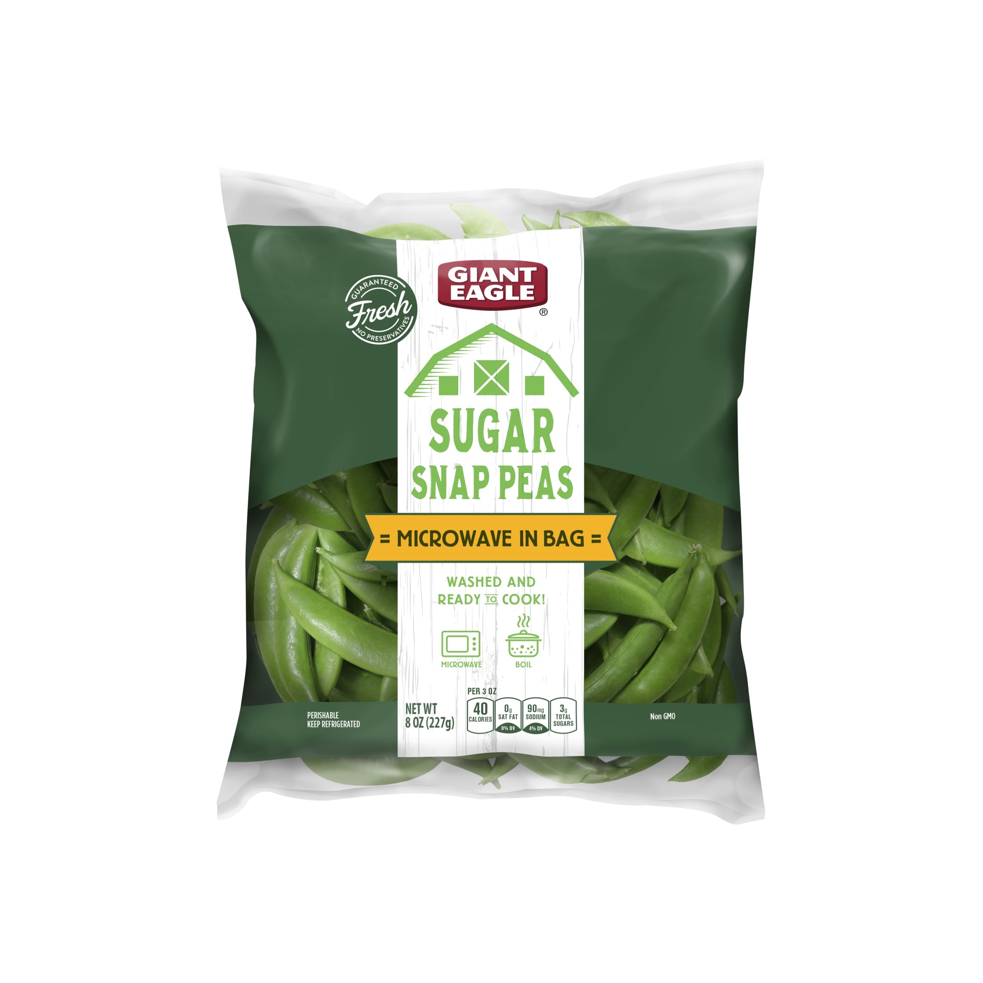 slide 1 of 1, Giant Eagle Sugar Snap Peas, 8 oz