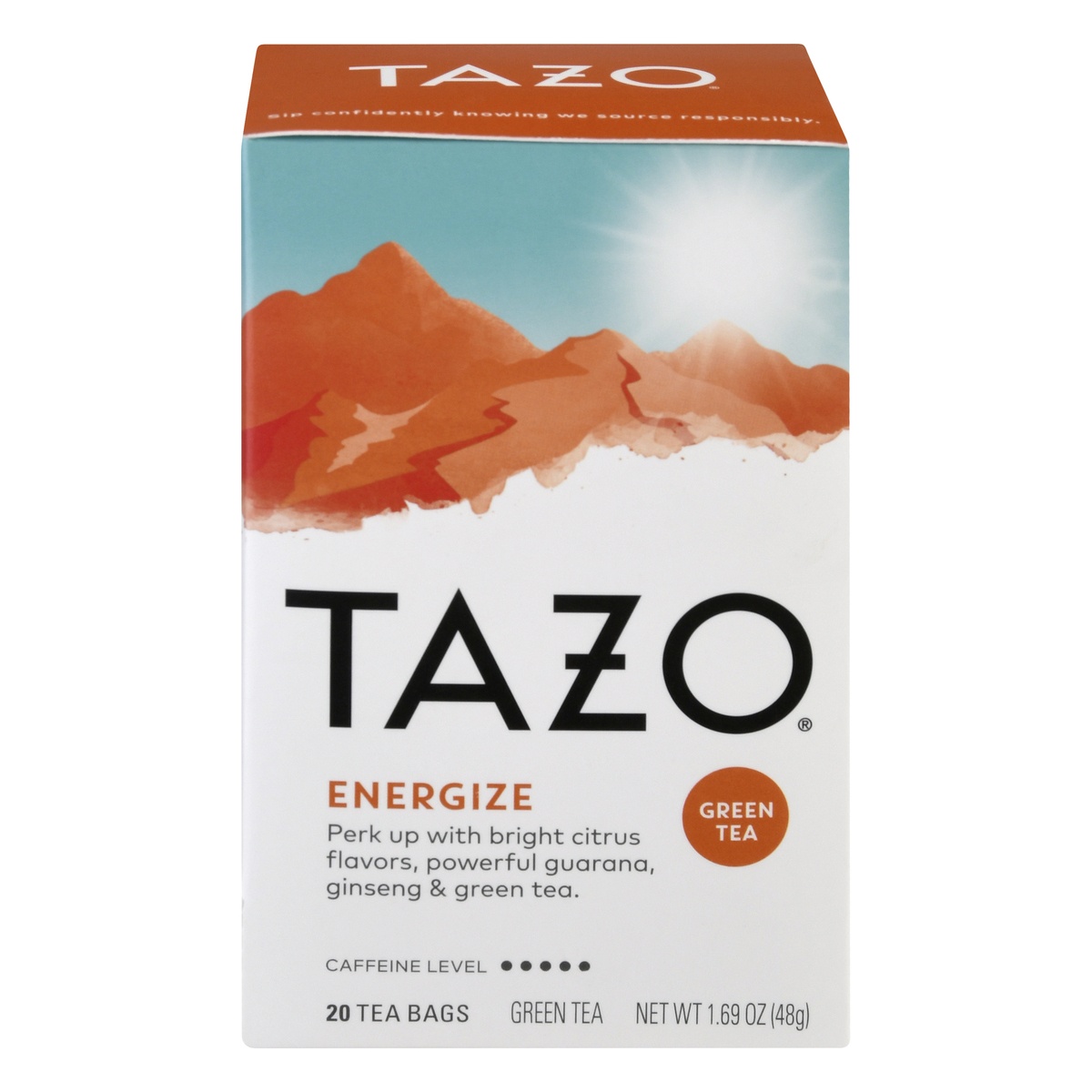 slide 1 of 9, Tazo Bags Energize Green Tea 20 ea, 20 ct