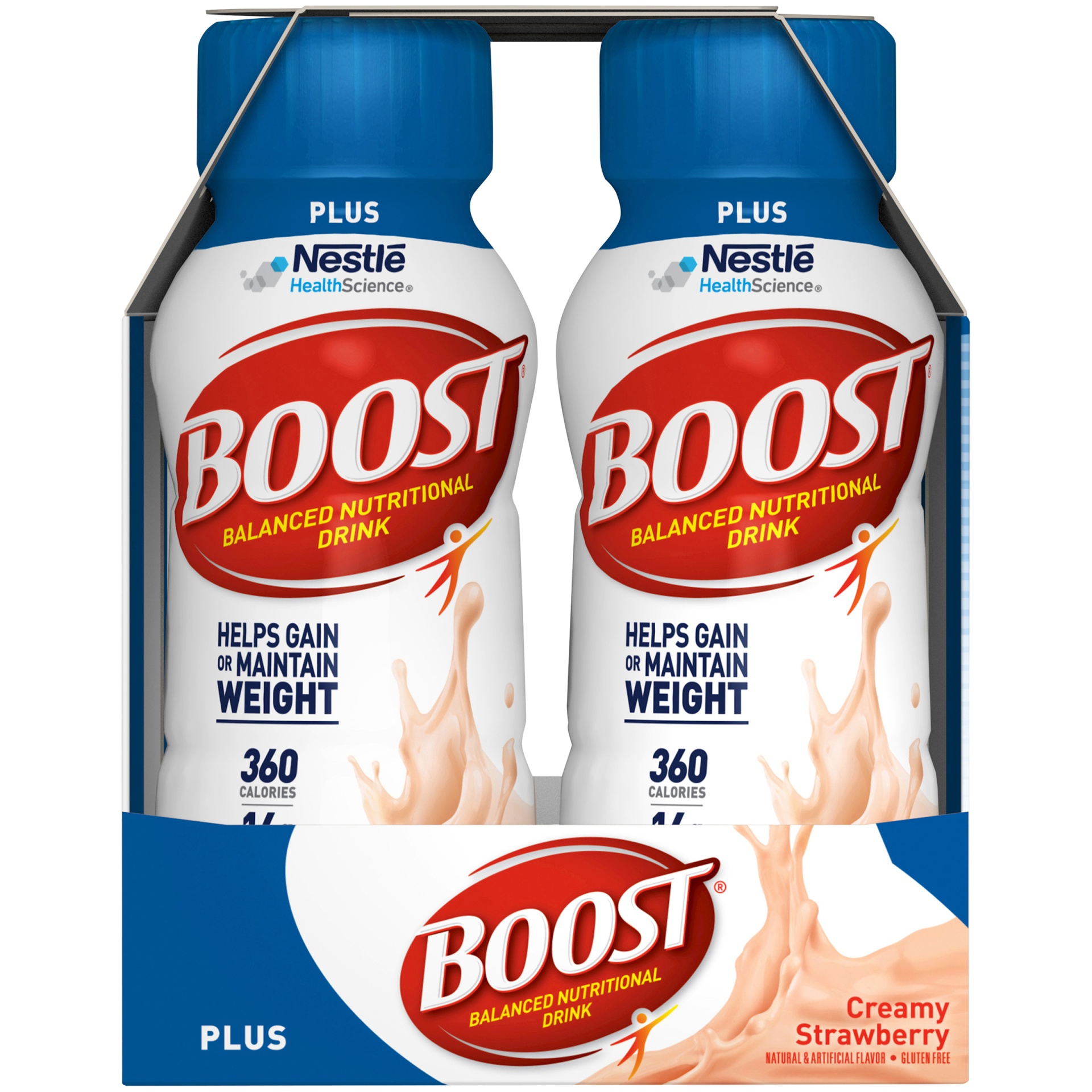 slide 5 of 9, Boost Plus Creamy Strawberry Complete Nutritional Drink, 6 ct; 8 fl oz