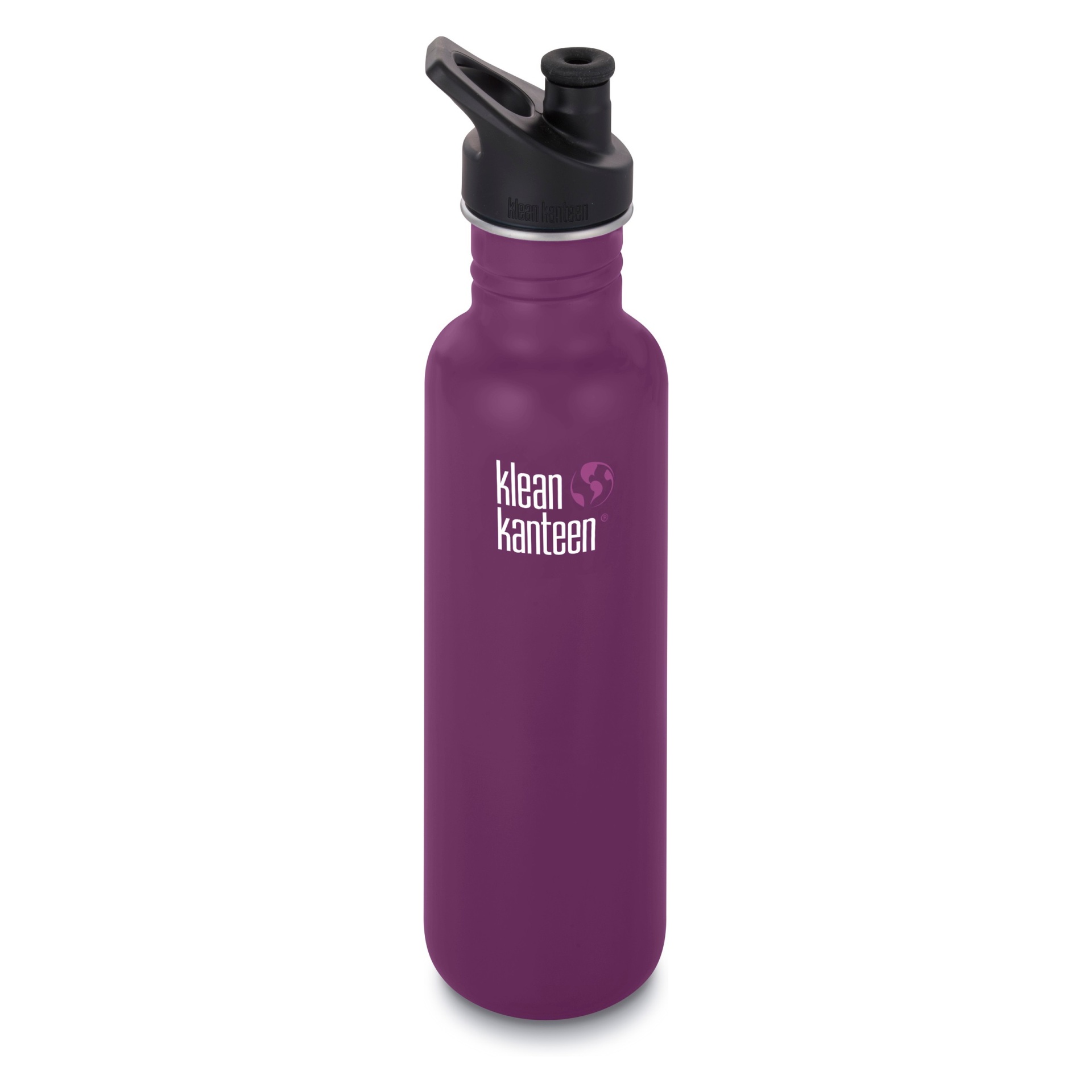 slide 1 of 2, Klean Kanteen Classic Bottle with Loop Cap - Purple, 27 oz