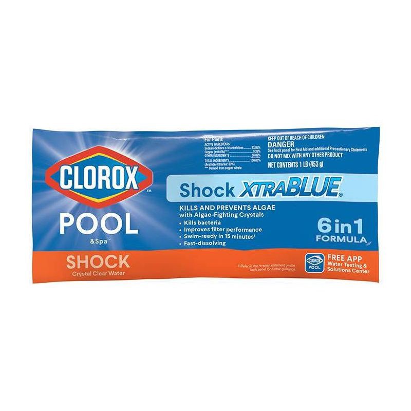 slide 2 of 5, Clorox 6pk Shock XtraBlue - 6lb, 6 ct, 6 lb