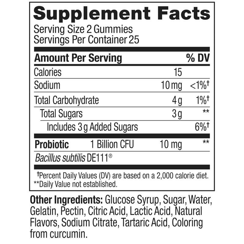 slide 12 of 13, OLLY Probiotic Chewable Gummies for Immune and Digestive Support - Tropical Mango - 50ct, 50 ct