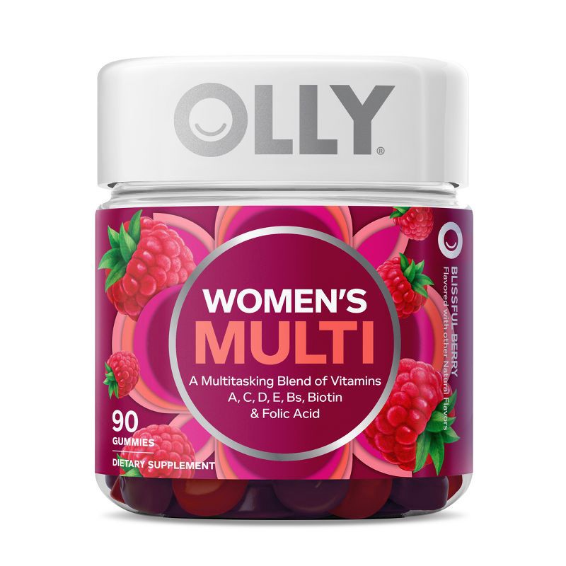 slide 1 of 9, OLLY Women's Multivitamin Gummies - Berry - 90ct, 90 ct