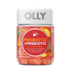 OLLY Probiotic + Prebiotic Gummies - Peachy Peach - 30ct