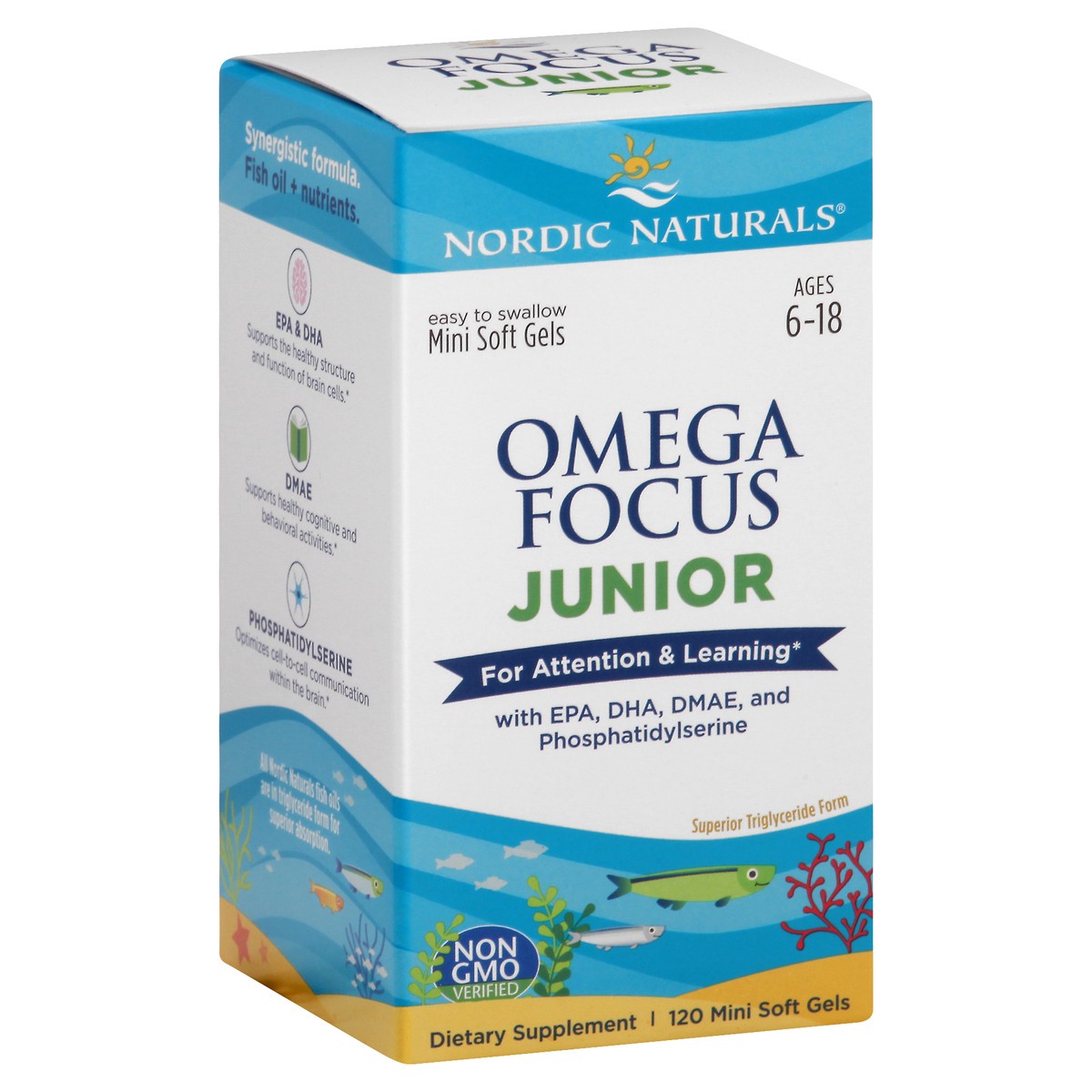 slide 9 of 13, Nordic Naturals Omega Focus 120 ea, 120 ct