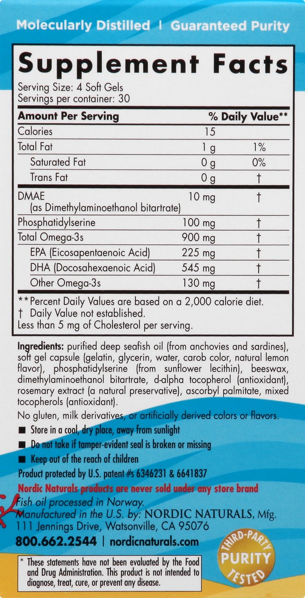 slide 13 of 13, Nordic Naturals Omega Focus 120 ea, 120 ct