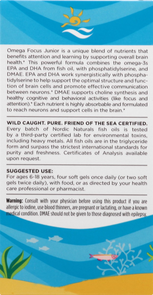slide 3 of 13, Nordic Naturals Omega Focus 120 ea, 120 ct