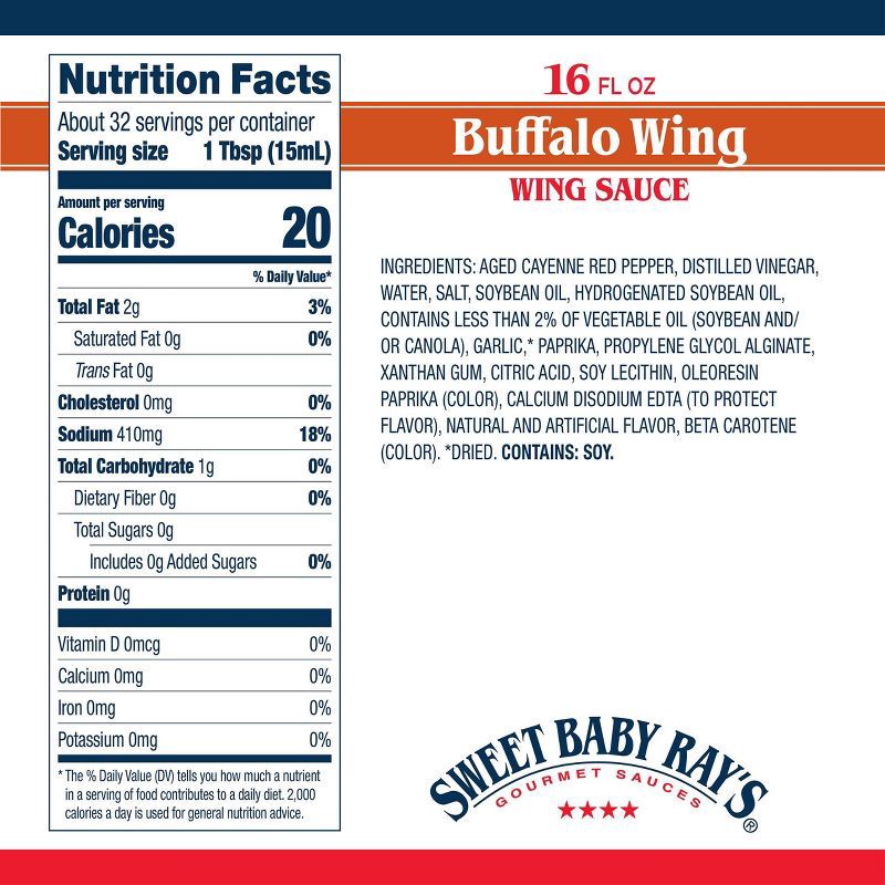 slide 2 of 9, Sweet Baby Ray's Buffalo Wing Sauce - 16oz, 16 oz