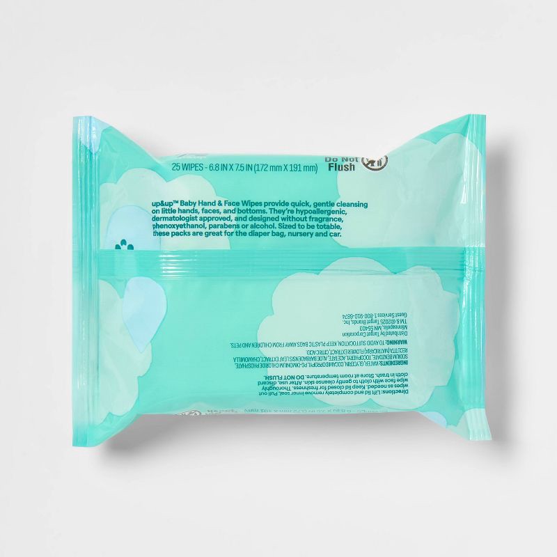 slide 4 of 5, Hand and Face Wipes - 25ct - up&up™, 25 ct
