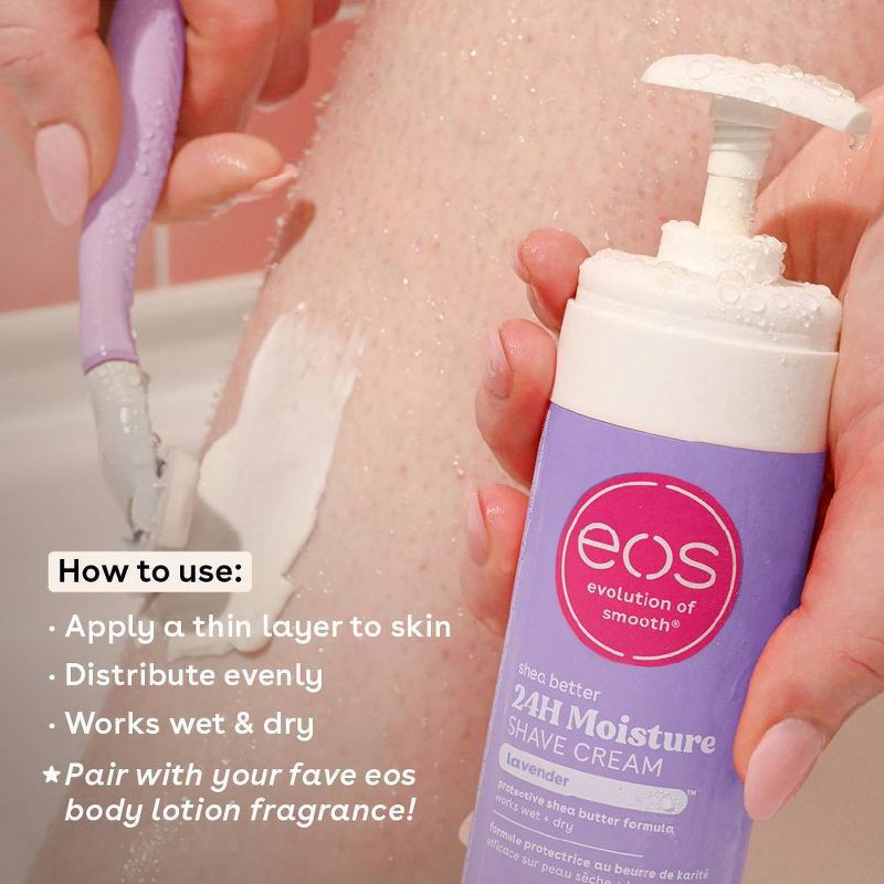 slide 3 of 7, eos Shea Better Shave Cream - Lavender - 7 fl oz, 7 fl oz