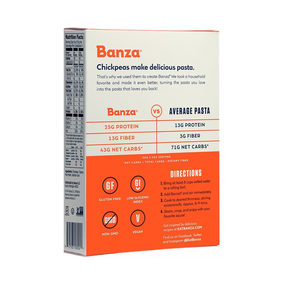 slide 2 of 2, Banza Elbows 1 8 oz, 8 oz