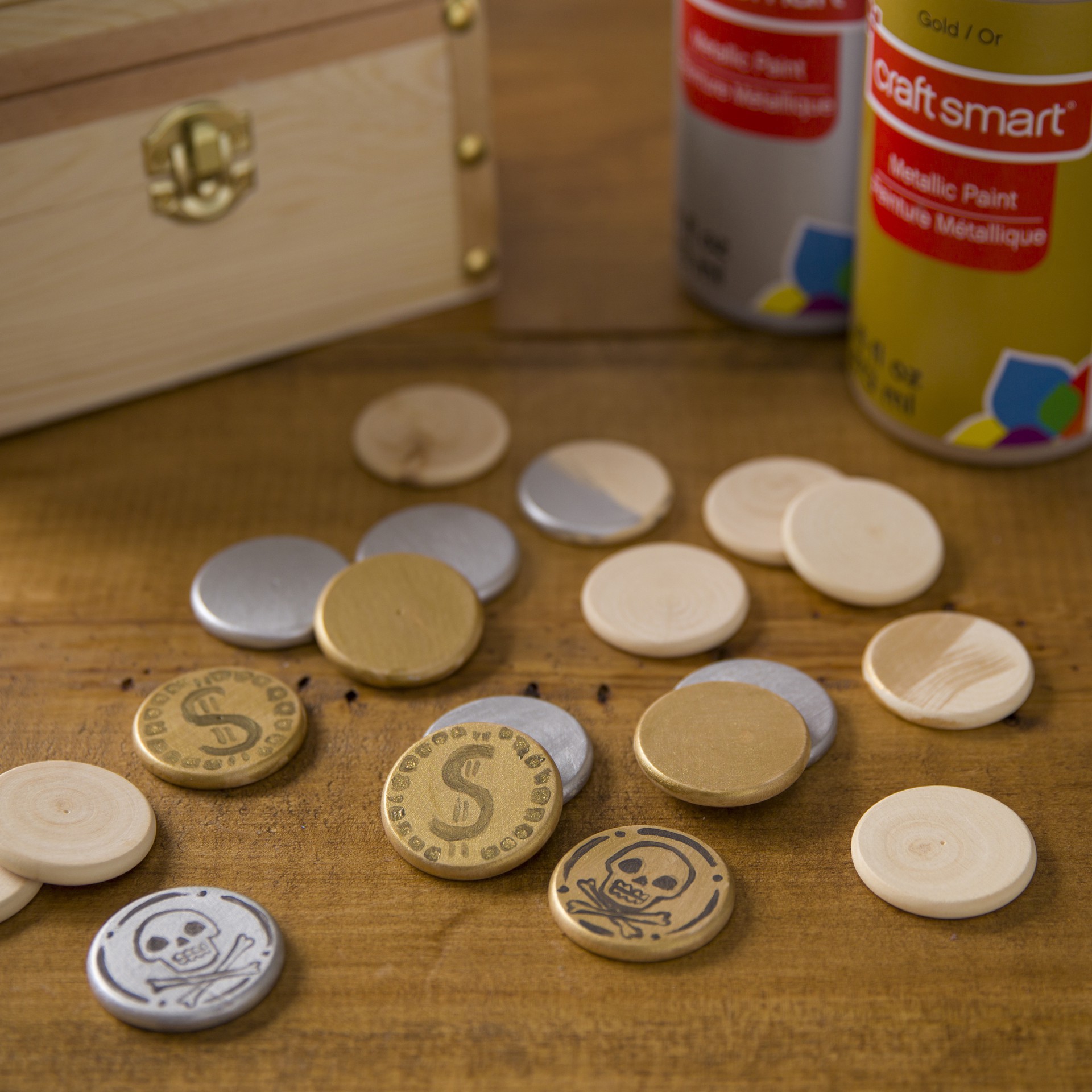 slide 2 of 2, 1.5" Wood Discs, 22ct. By Make Market, 22 ct