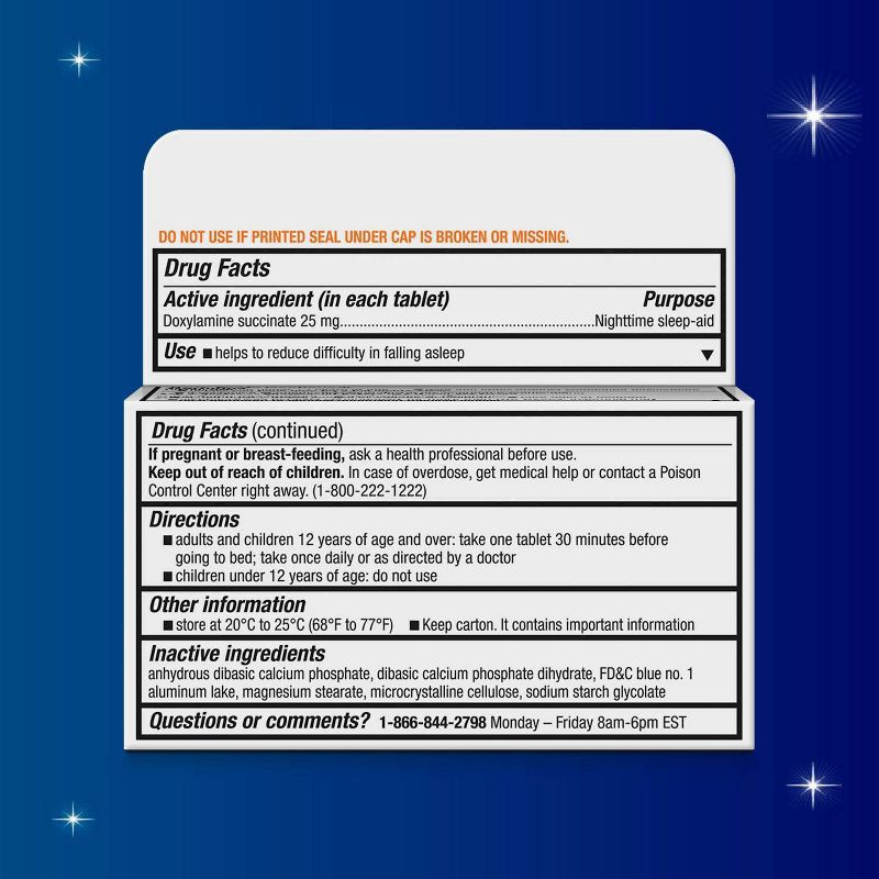 slide 2 of 7, Unisom SleepTabs Nighttime Sleep-Aid Tablets - Doxylamine Succinate - 80ct, 80 ct