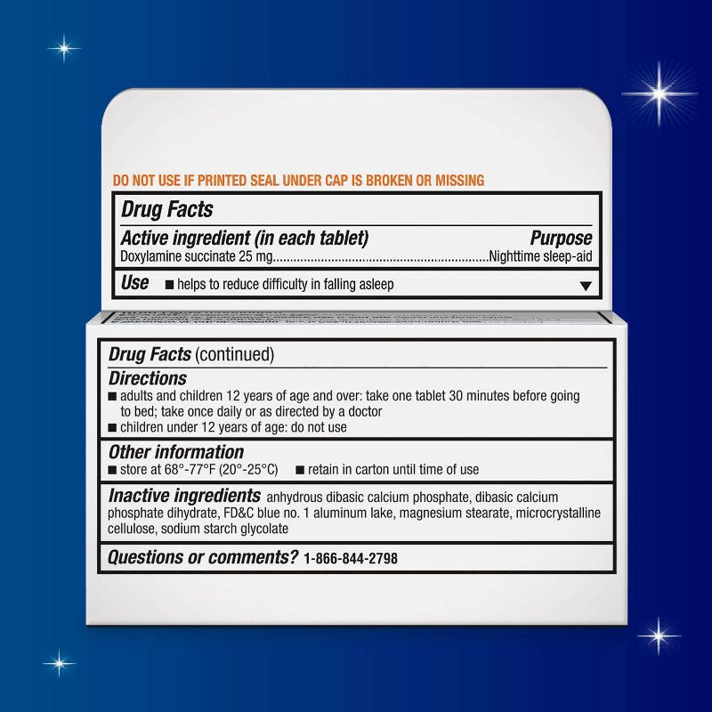 slide 2 of 8, Unisom SleepTabs Nighttime Sleep-Aid Tablets - Doxylamine Succinate - 80ct, 80 ct