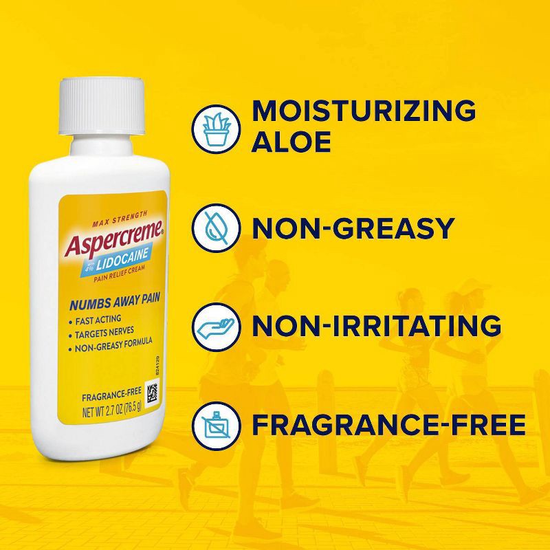slide 5 of 8, Aspercreme Lidocaine Pain Relieving Creme - 2.7oz, 2.7 oz